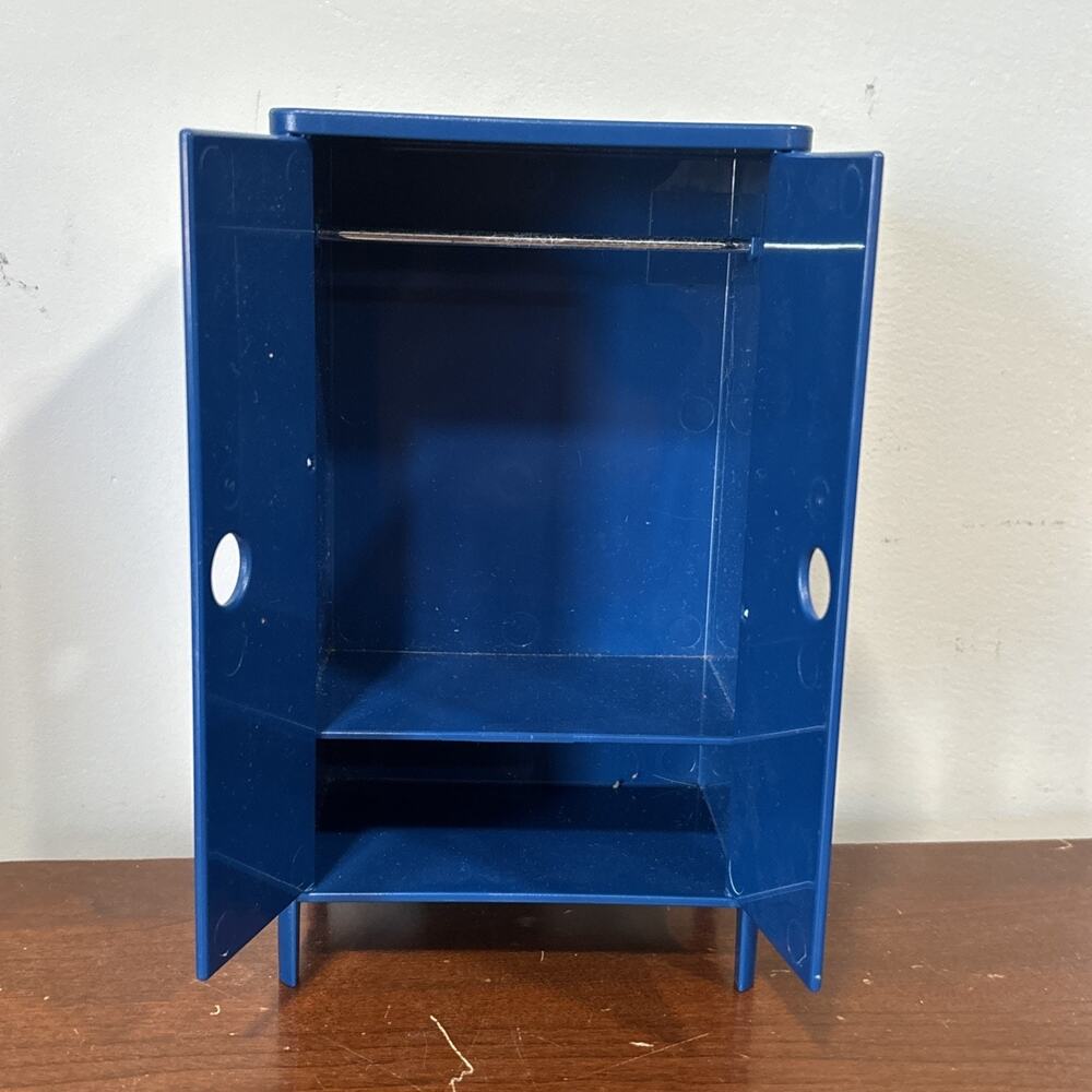 Ikea Huset Doll House Blue Wardrobe Closet Dollhouse Furniture - Picture 2 of 7